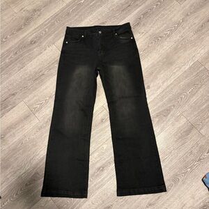 Black Straight-Leg Jeans Amazon Brand